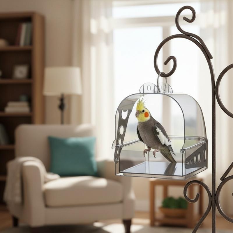 Large Transparent Bird Bath Bo - Bath 评论和价格