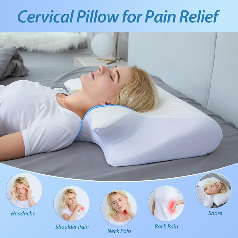 New Memory Foam Cervical Pillo - Anti Snore Contour Pillow 评论和价格
