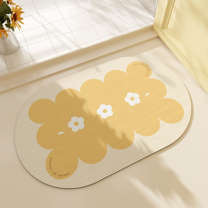 VIKAMA Oval Diatomite Bath Mat - Quick Dry Diatomite Bath Mat 评论和价格