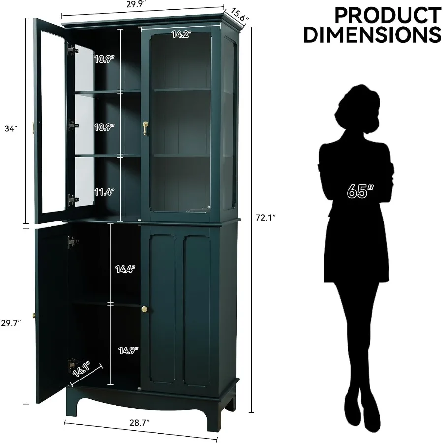 72 China Cabinet for Dining Ro - Kitchen 评论和价格