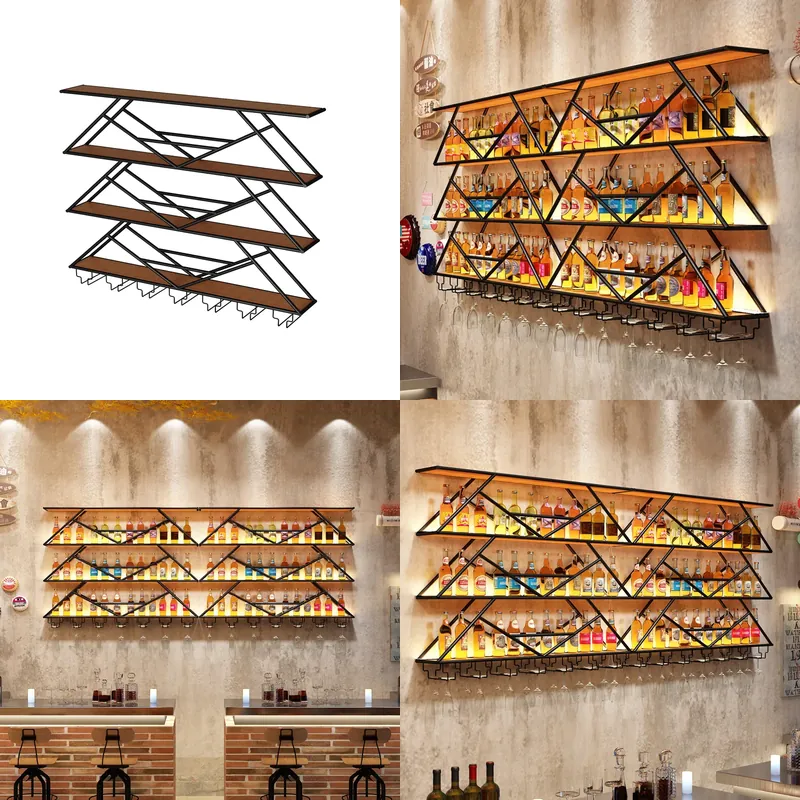 Wall Mounted Wine Rack Wrought - Kitchen 评论和价格