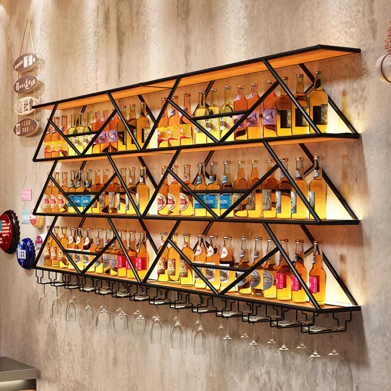 Wall Mounted Wine Rack Wrought - Kitchen 评论和价格