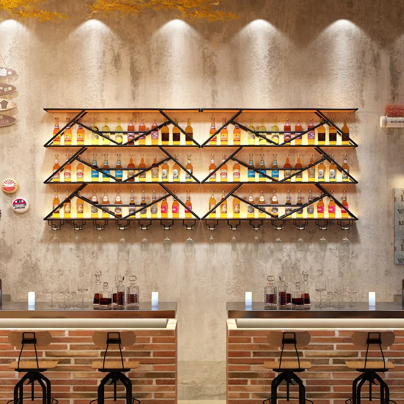 Wall Mounted Wine Rack Wrought - Kitchen 评论和价格