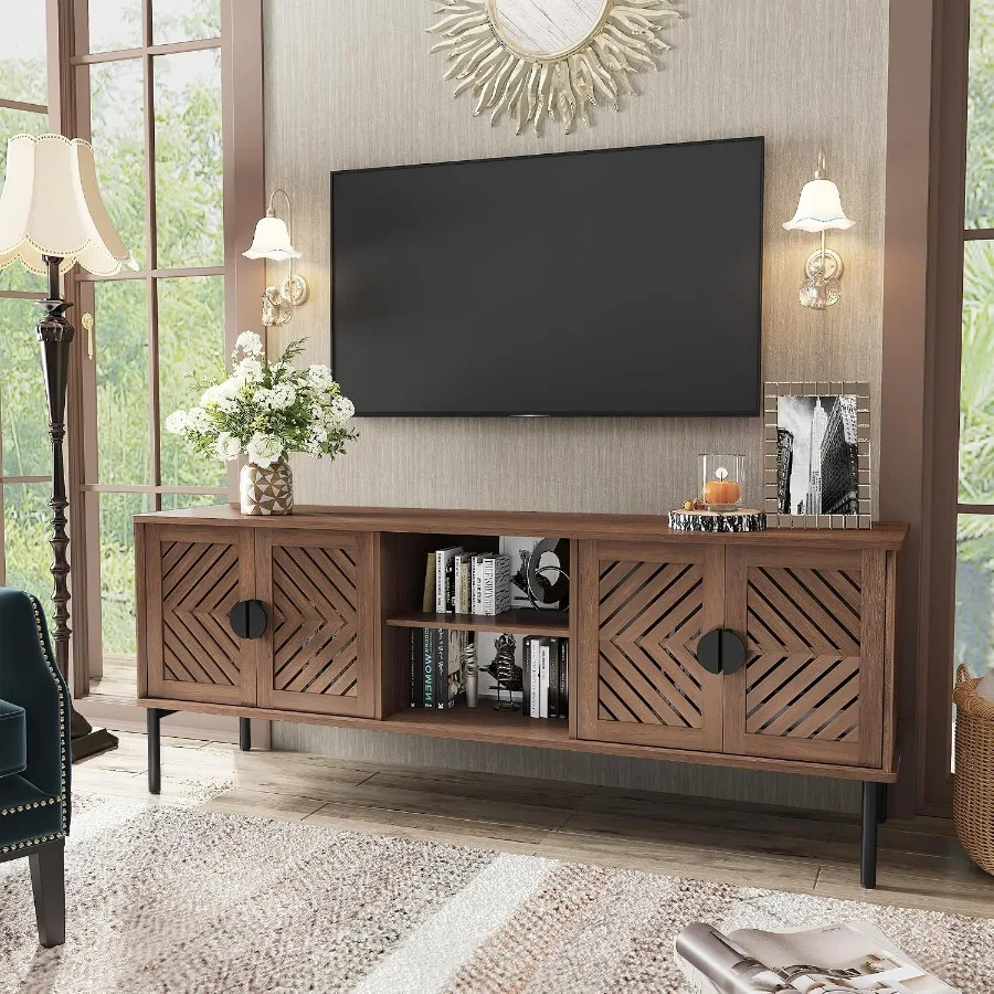 63 TV Stand for Living Room, E - Storage & Organization 评论和价格