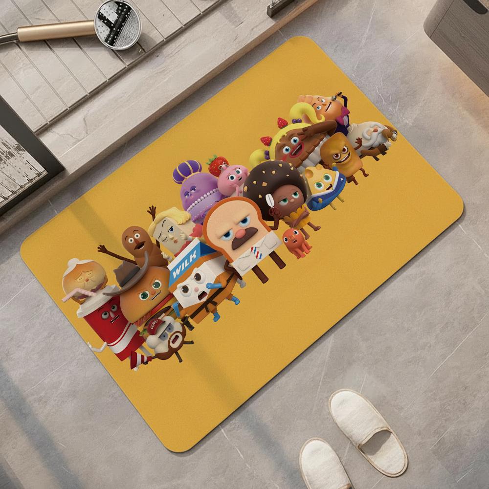 Cartoon B-Bread B-Barbershop F - Quick Dry Diatomite Bath Mat 评论和价格