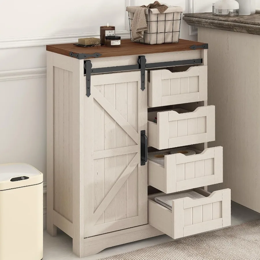 Farmhouse bathroom storage cab - Kitchen 评论和价格