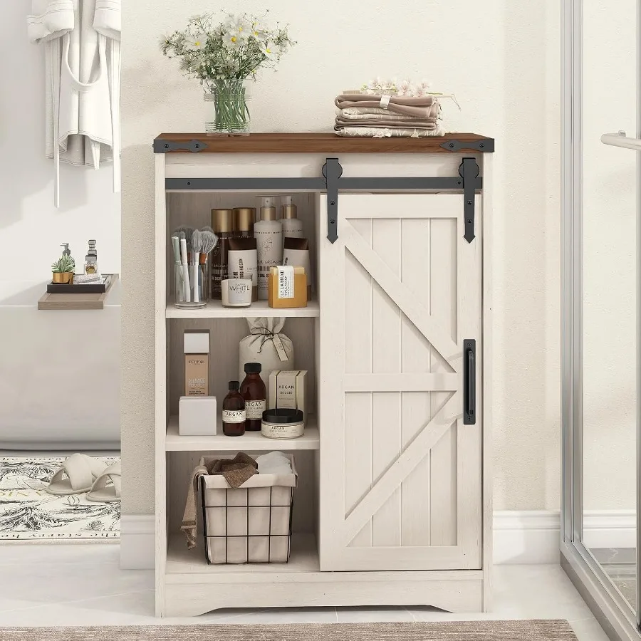 Farmhouse bathroom storage cab - Kitchen 评论和价格