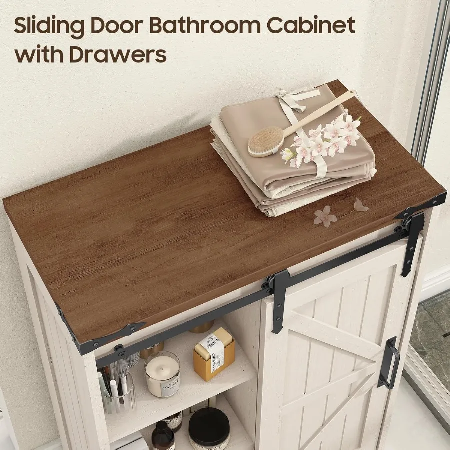 Farmhouse bathroom storage cab - Kitchen 评论和价格