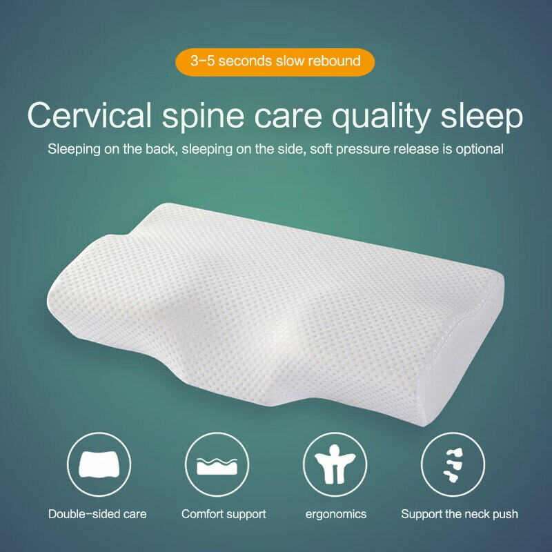 Neck Pillow Slow Rebound Memor - Anti Snore Contour Pillow 评论和价格