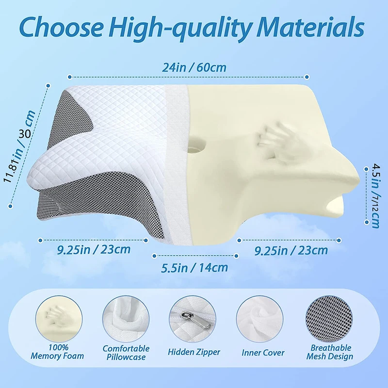 Orthopedic Contour Neck Pillow - Anti Snore Contour Pillow 评论和价格