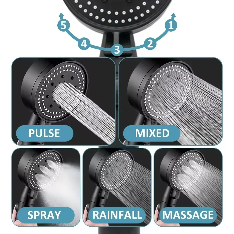 For Xiaomi Shower Head 5 Modes - High Pressure Shower Head Handheld 评论和价格