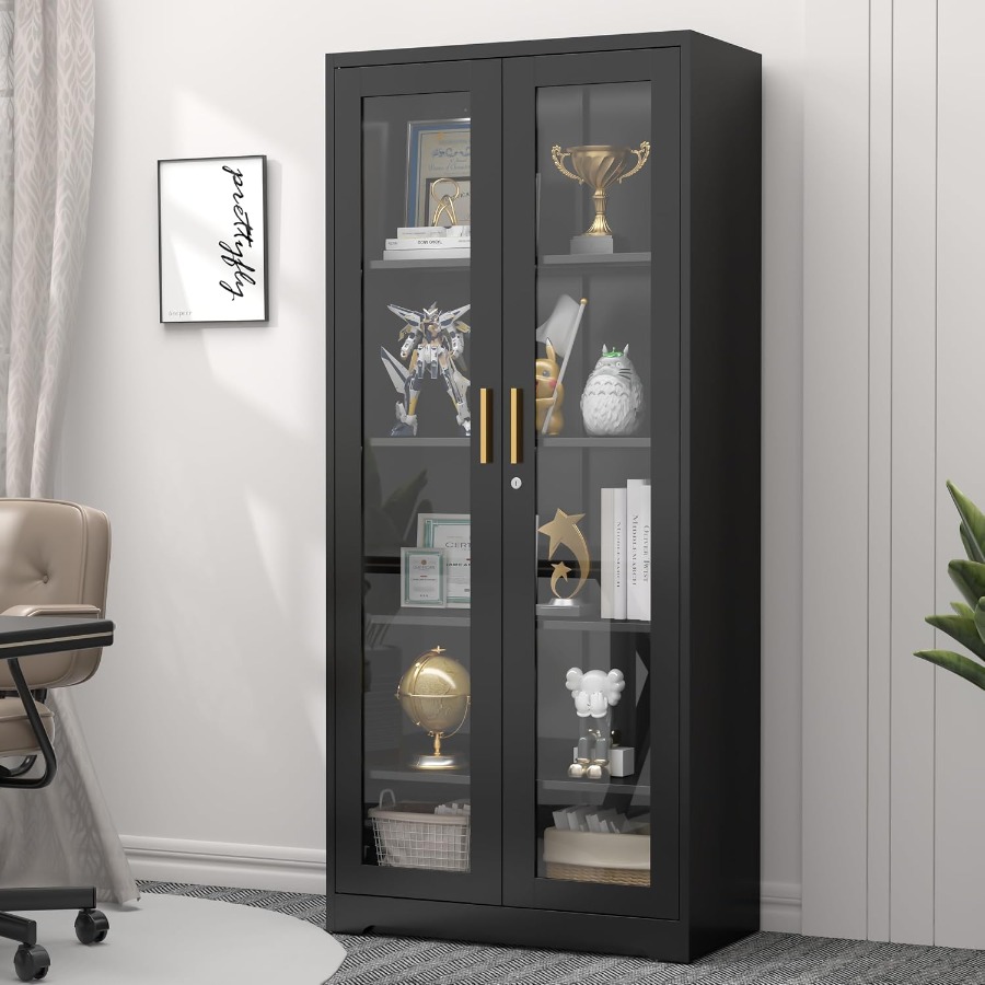 71 Glass Display Cabinet with  - Storage & Organization 评论和价格