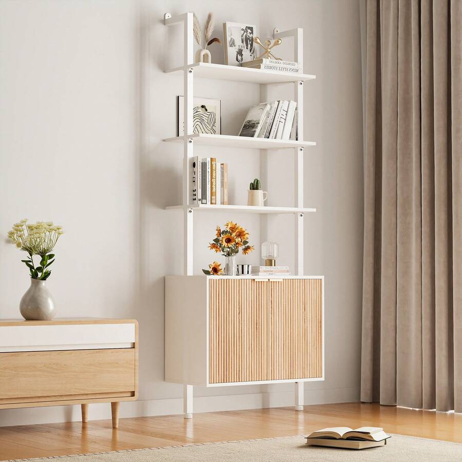 Chic Modern Ladder Bookcase Wi - Storage & Organization 评论和价格