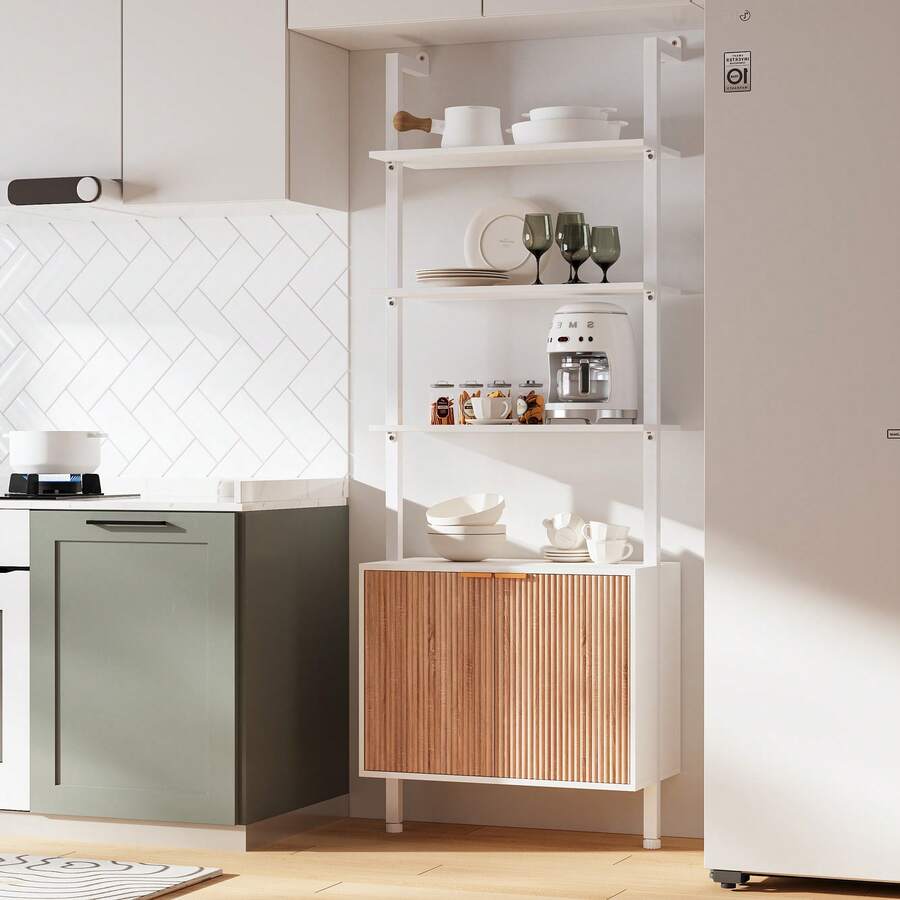 Chic Modern Ladder Bookcase Wi - Storage & Organization 评论和价格