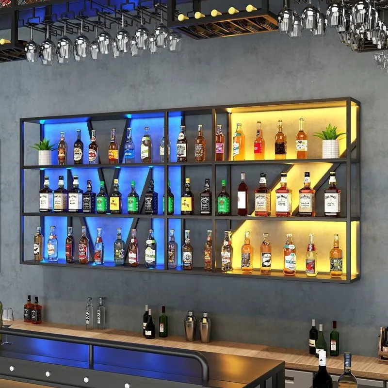 Wall Mounted Wrought Iron Wine - Storage & Organization 评论和价格