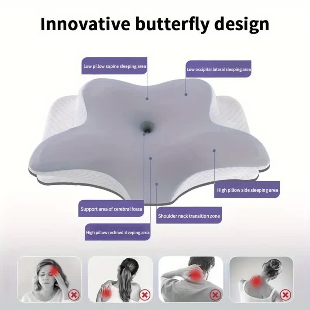 Memory Foam Pillows Butterfly  - Memory Foam Orthopedic Pillow Neck Pain 评论和价格